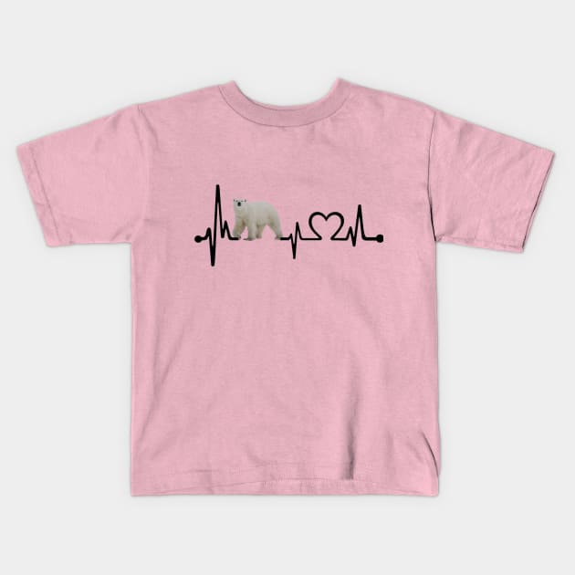 Ice Baer Heartbeat Art Gift Tshirt Fridays For Future Kids T-Shirt by gdimido